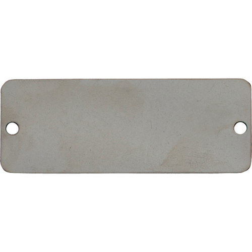 &eacute;tiquettes vierges, Acier inoxydable, 3" la x 1" h PB Rental Co. Ltd.