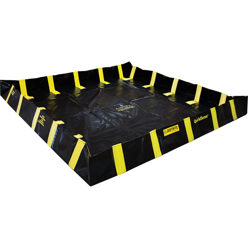 Bermes de confinement avec supports int&eacute;rieurs de parois QuickBerm , Capacit&eacute; 475 gal. US, 8' la x 8' lo x 12" h, Support &agrave; encliqueter PB Rental Co. Ltd.
