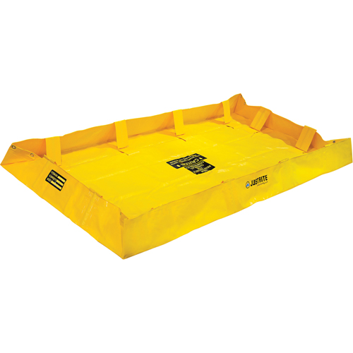 QuickBerm&reg; Lite Containment Berm, 159 gal. Capacity, 4' W x 8' L x 8" H, Snap-Up Bracket PB Rental Co. Ltd.