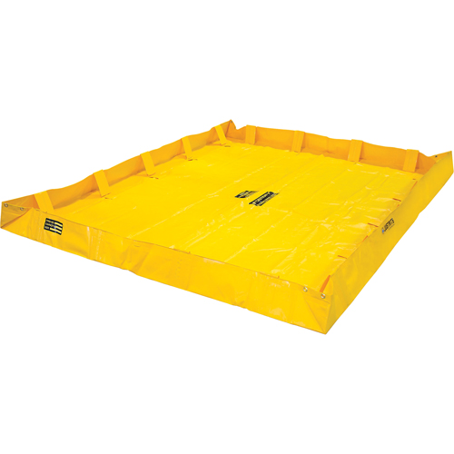 QuickBerm&reg; Lite Containment Berm, 398 US gal. Capacity, 8' W x 10' L x 8" H, Snap-Up Bracket PB Rental Co. Ltd.