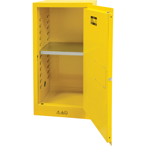 Flammable Storage Cabinet, 16 gal., 1 Door, 23" W x 44" H x 18" D PB Rental Co. Ltd.