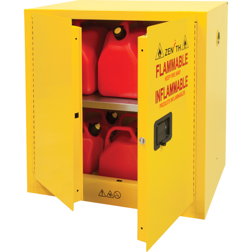 Armoire pour produits inflammables, 22 gal., 2 Porte(s), 35" La x 35" h x 22" p PB Rental Co. Ltd.