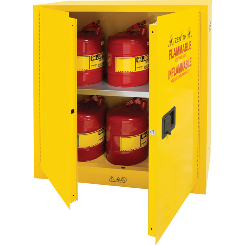Armoire pour produits inflammables, 30 gal., 2 Porte(s), 43" La x 44" h x 18" p PB Rental Co. Ltd.