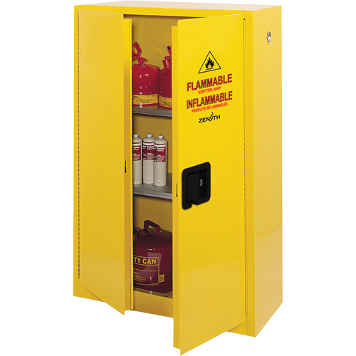 Flammable Storage Cabinet, 45 gal., 2 Door, 43" W x 65" H x 18" D PB Rental Co. Ltd.