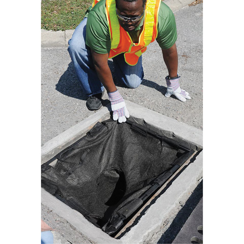 Square Ultra-Drain Guard&reg; Catch Basin Insert with Overflow Port, Oil & Sediment, 16" - 28" L x 20" - 36" W PB Rental Co. Ltd.