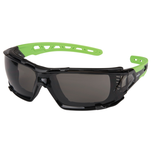 Lunettes de s&eacute;curit&eacute; s&eacute;rie Z2500 avec joint en mousse, Lentille Grise/fum&eacute;e, Anti-&eacute;gratignures, ANSI Z87+/R&eacute;pond ou surpasse la norme CSA Z94.3 PB Rental Co. Ltd.