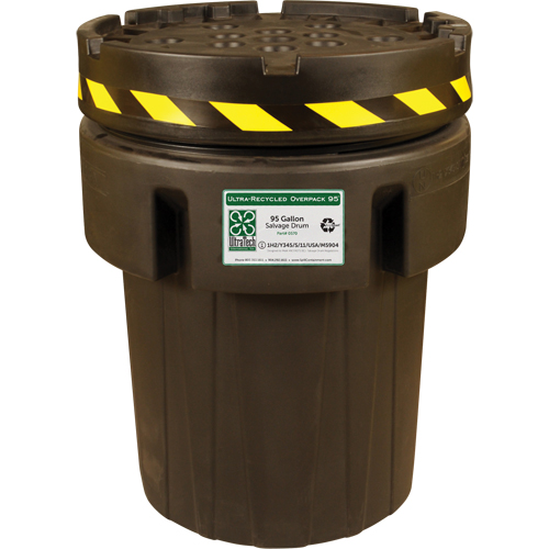 Baril de r&eacute;cup&eacute;ration Ultra-Recycled Overpack, 95 gal., Stationnaire PB Rental Co. Ltd.