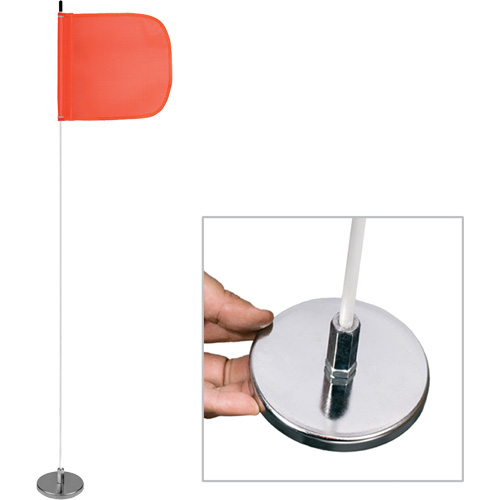 Tiges de s&eacute;curit&eacute; pour travaux l&eacute;gers Safety Whip, Fixation Aimant, Hauteur 5', Orange PB Rental Co. Ltd.