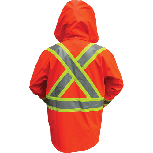 Vestes de s&eacute;curit&eacute; imperm&eacute;ables ignifuges haute visibilit&eacute; en polyur&eacute;thane, Petit, Orange haute visibilit&eacute; PB Rental Co. Ltd.