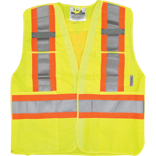 Traffic Safety Vest, High Visibility Lime-Yellow, Medium/Small, Polyester PB Rental Co. Ltd.