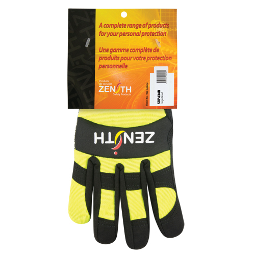 ZM500 High-Visibility Cut-Resistant Mechanic's Gloves, HPPE Palm, Size Large PB Rental Co. Ltd.