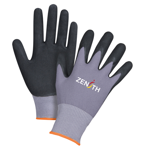 Gants ZX-1 de premi&egrave;re qualit&eacute; compatibles avec les &eacute;crans tactiles, 7/Petit, R&ecirc;vetement Nitrile/Mousse de nitrile, Calibre 15, Enveloppe en Nylon PB Rental Co. Ltd.