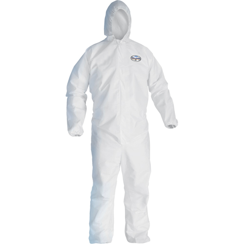 Combinaison Kleenguard A45 contre les liquides, les particules de pr&eacute;paration des surfaces et la peinture, Petit, Blanc, Micropore PB Rental Co. Ltd.