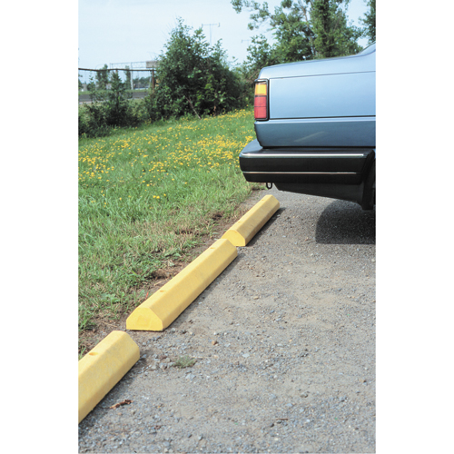 Car Stops, Plastic, 6' L, Yellow PB Rental Co. Ltd.