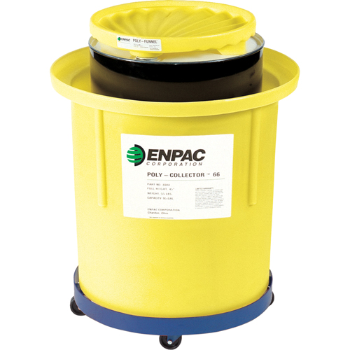 Poly-Collector 110 with Steel Drum, 31.75" dia. x 49" H, 103 US gal. Spill Cap. PB Rental Co. Ltd.