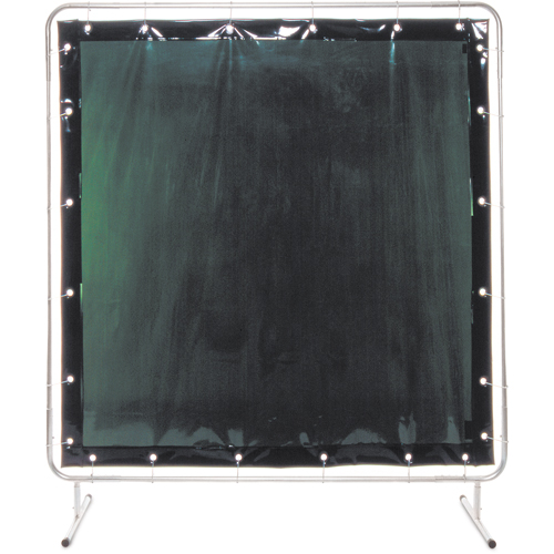 Welding Screen and Frame, 3 Panels, Green, 5'x6'x4' PB Rental Co. Ltd.