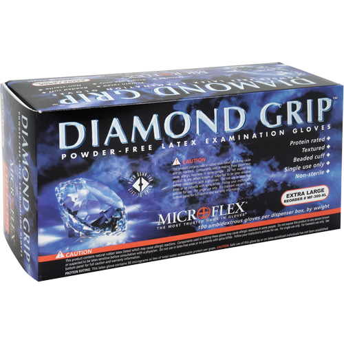 Diamond Grip Examination Gloves, X-Large, Latex, 8-mil, Powder-Free, Natural, Class 2 PB Rental Co. Ltd.