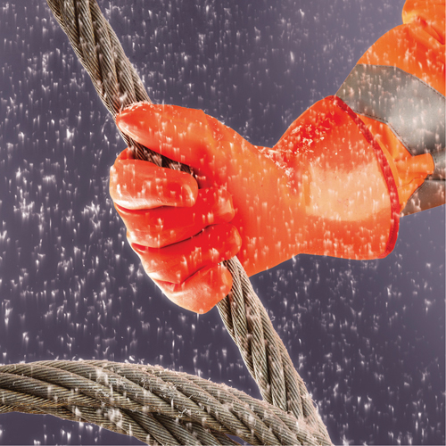 Polar Grip&reg; 23-700 Gloves, 9/Large, PVC Coating, Nylon Shell PB Rental Co. Ltd.
