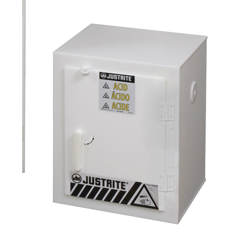 Solid Polyethylene Acid Cabinets, 6 x 0.66043 Gal., 17" x 22" x 17" PB Rental Co. Ltd.