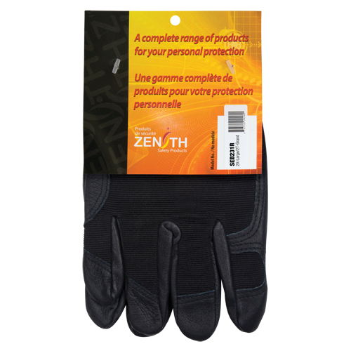 ZM300 Mechanic's Gloves, Grain Leather Palm, Size 2X-Large PB Rental Co. Ltd.