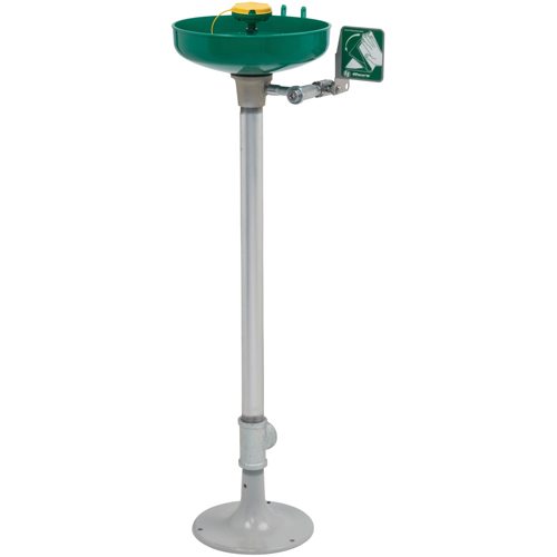 Poste de douche oculaire/faciale Axion, Installation Socle, Bol Plastique PB Rental Co. Ltd.