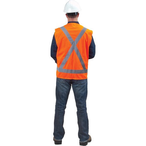 Traffic Safety Vest, High Visibility Orange, X-Large, Polyester PB Rental Co. Ltd.