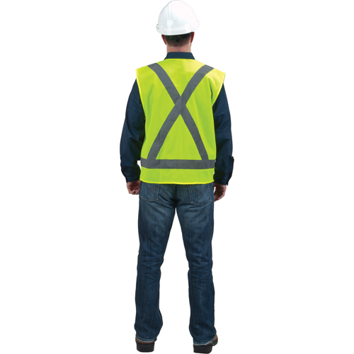 Veste de s&eacute;curit&eacute; pour la circulation, Jaune lime haute visibilit&eacute;, Grand, Polyester PB Rental Co. Ltd.