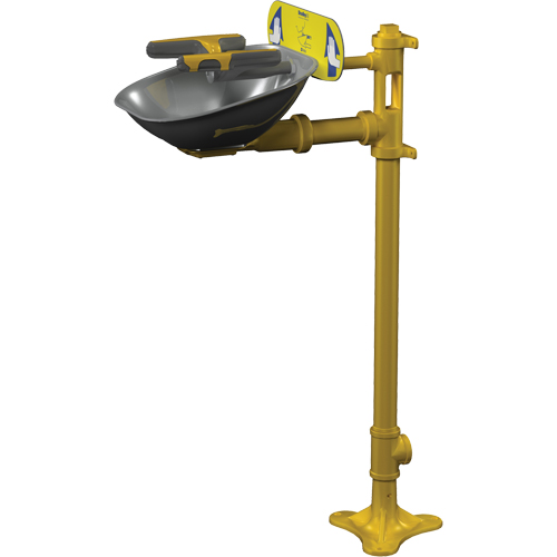 Halo Face/Eyewash Stations, Pedestal Installation, Stainless Steel Bowl PB Rental Co. Ltd.