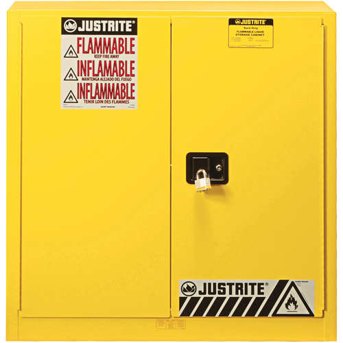 Sure-Grip&reg; EX Flammable Safety Cabinet, 30 gal., 2 Door, 36" W x 35" H x 24" D PB Rental Co. Ltd.