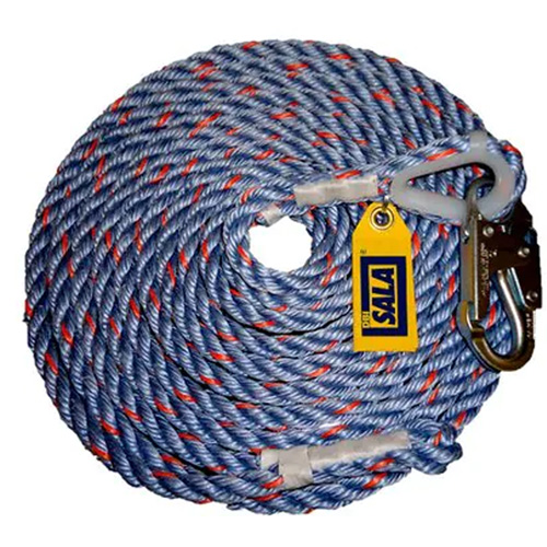 C&acirc;ble de s&eacute;curit&eacute; 50' avec crochet d'ancrage, Polyester/Polypropyl&egrave;ne PB Rental Co. Ltd.