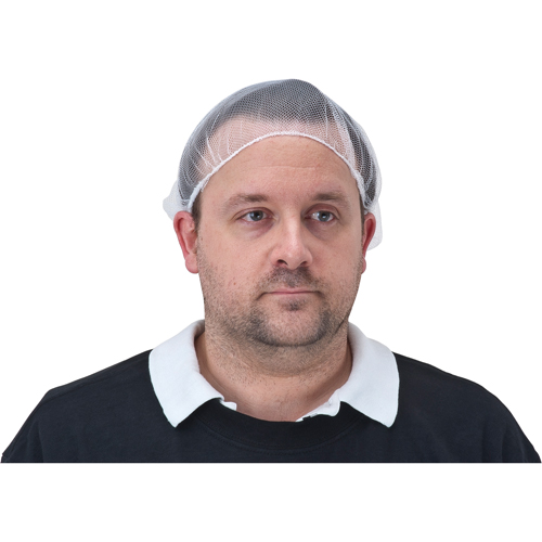 Hair Nets, Nylon, 21"/Large, White PB Rental Co. Ltd.