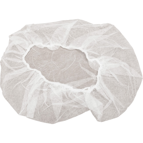 Bonnets bouffants non tiss&eacute;s, Polypropyl&egrave;ne, 21"/Grand, Blanc PB Rental Co. Ltd.