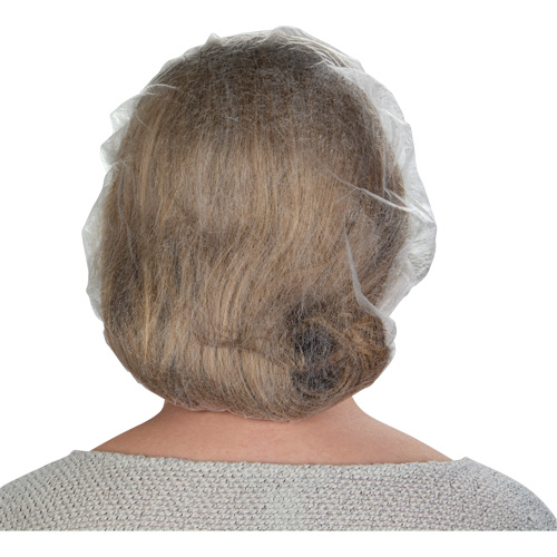 Bonnets bouffants non tiss&eacute;s, Polypropyl&egrave;ne, 21"/Grand, Blanc PB Rental Co. Ltd.