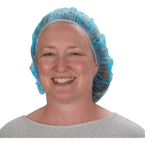 Non-Woven Bouffant Caps, Polypropylene, 21"/Large, Blue PB Rental Co. Ltd.