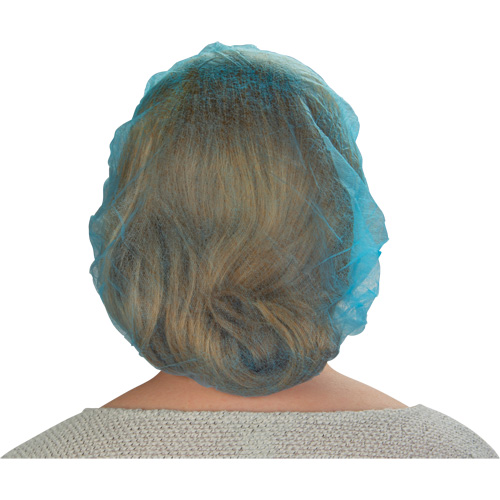 Non-Woven Bouffant Caps, Polypropylene, 21"/Large, Blue PB Rental Co. Ltd.