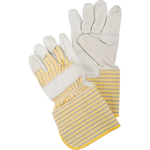 Gants d'ajusteur &agrave; paume renforc&eacute;e, Grand, Paume en Cuir fleur de vache, Doublure en Coton PB Rental Co. Ltd.