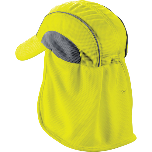 Chapeaux de refroidissement avec voiles pour le cou Chill-Its 6650, Lime haute visibilit&eacute; PB Rental Co. Ltd.