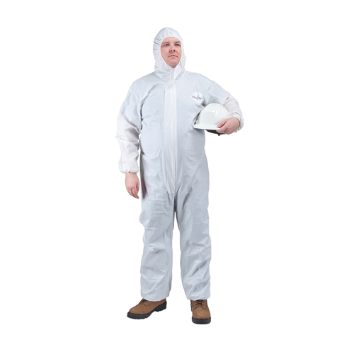 Protective Coveralls, Medium, White, Microporous/Polypropylene PB Rental Co. Ltd.
