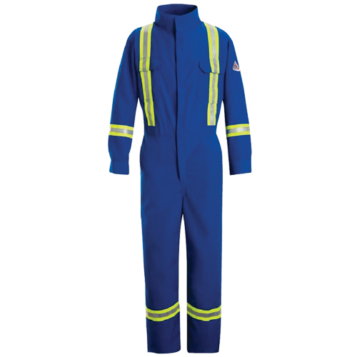 Flame-Resistant Premium Coveralls with Reflective Trim, Size 38, Royal Blue, 5.1 cal/cm² PB Rental Co. Ltd.