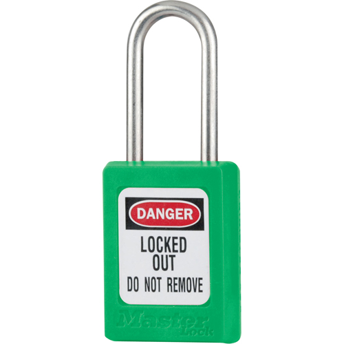 Cadenas de s&eacute;curit&eacute; S31 Zenex, Vert, Cl&eacute;s diff&eacute;rentes, Thermoplastique, Largeur de 1-3/8" PB Rental Co. Ltd.