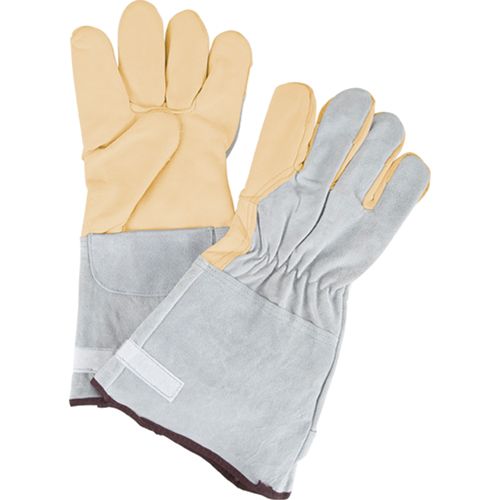 Standard-Duty Snug Wrist Work Gloves, Large, Grain Cowhide Palm PB Rental Co. Ltd.