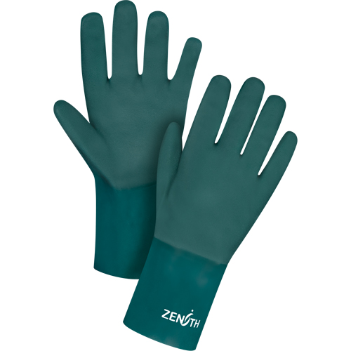 Gants verts &agrave; double enduit, 12" lo, PVC, Doublure en Jersey de coton, 70 mils PB Rental Co. Ltd.