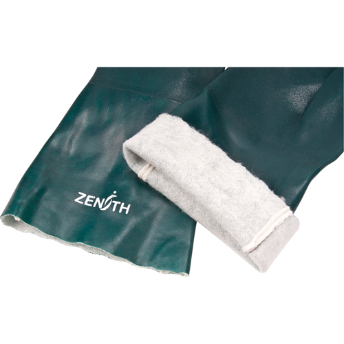 Gants verts &agrave; double enduit, 14" lo, PVC, Doublure en Jersey de coton, 70 mils PB Rental Co. Ltd.