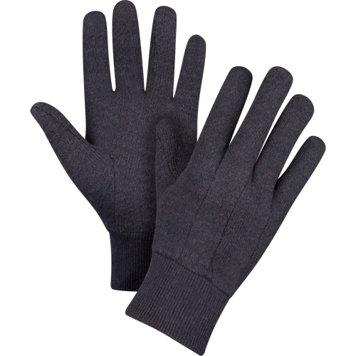 Jersey Gloves, Large, Brown, Unlined, Knit Wrist PB Rental Co. Ltd.