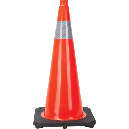 Traffic Cone, 28", Orange, 4" Reflective Collar(s) PB Rental Co. Ltd.