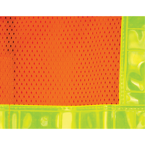 5-Point Tear-Away Traffic Safety Vest, High Visibility Orange, Large, Polyester PB Rental Co. Ltd.