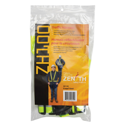 Harnais de s&eacute;curit&eacute; d'usage standard, Jaune lime haute visibilit&eacute;, Couleur r&eacute;fl&eacute;chissante Argent, T-Grand PB Rental Co. Ltd.