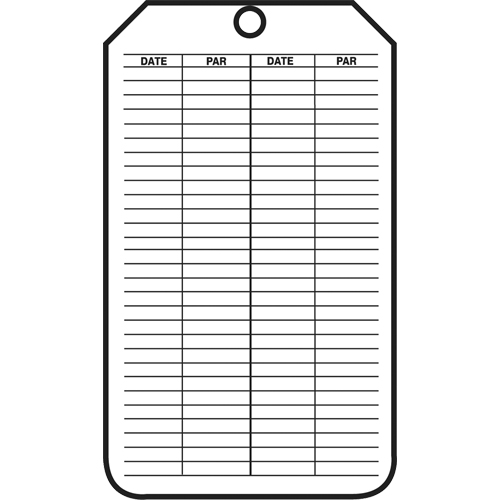 &eacute;tiquettes de s&eacute;curit&eacute; d'inspection et de contr&ocirc;le de l'&eacute;tat de l'&eacute;quipement, Papier cartonn&eacute;, 3-1/8" la x 5-7/8" h, Français PB Rental Co. Ltd.