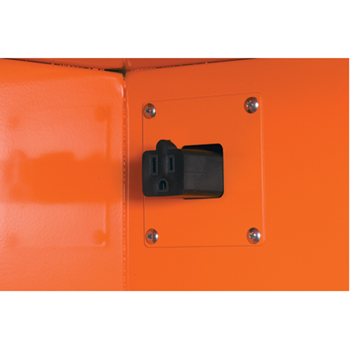 Emergency Preparedness Storage Cabinets, Steel, 4 Shelves, 65" H x 43" W x 18" D, Orange PB Rental Co. Ltd.