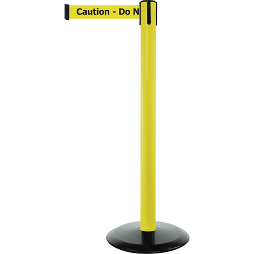 Advance TensaBarrier&reg; Barrier Post, Steel, 36" H, Black/Yellow Tape, 7.5' Tape Length PB Rental Co. Ltd.